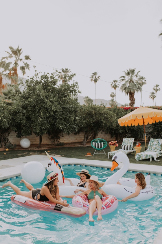 Palm Springs Bachelorette Party with Tropical Bohemian Vibes