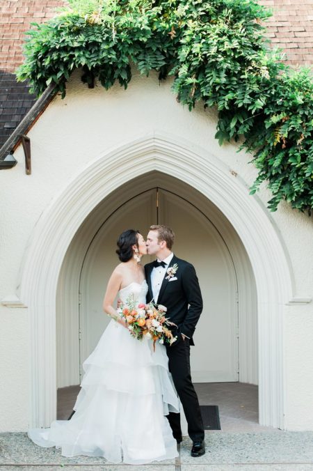 Peach and Copper Garden Inspired Wedding in Los Altos ⋆ Ruffled