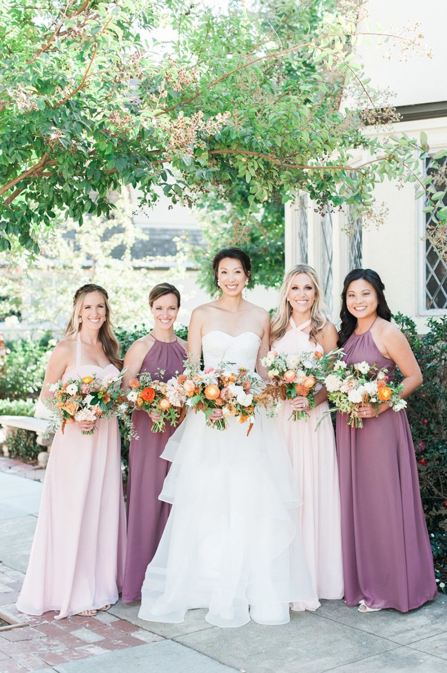 Peach and Copper Garden Inspired Wedding in Los Altos ⋆ Ruffled