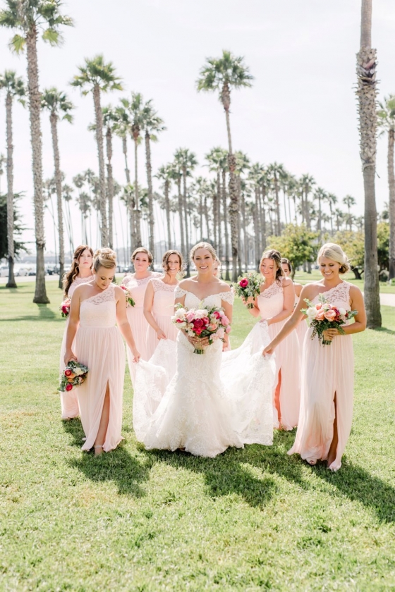Peony Pink Wedding Beneath the Santa Barbara Palms ⋆ Ruffled