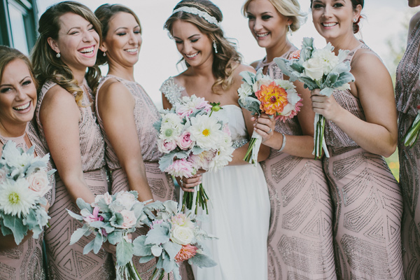 Glitzy Bridesmaid Dresses