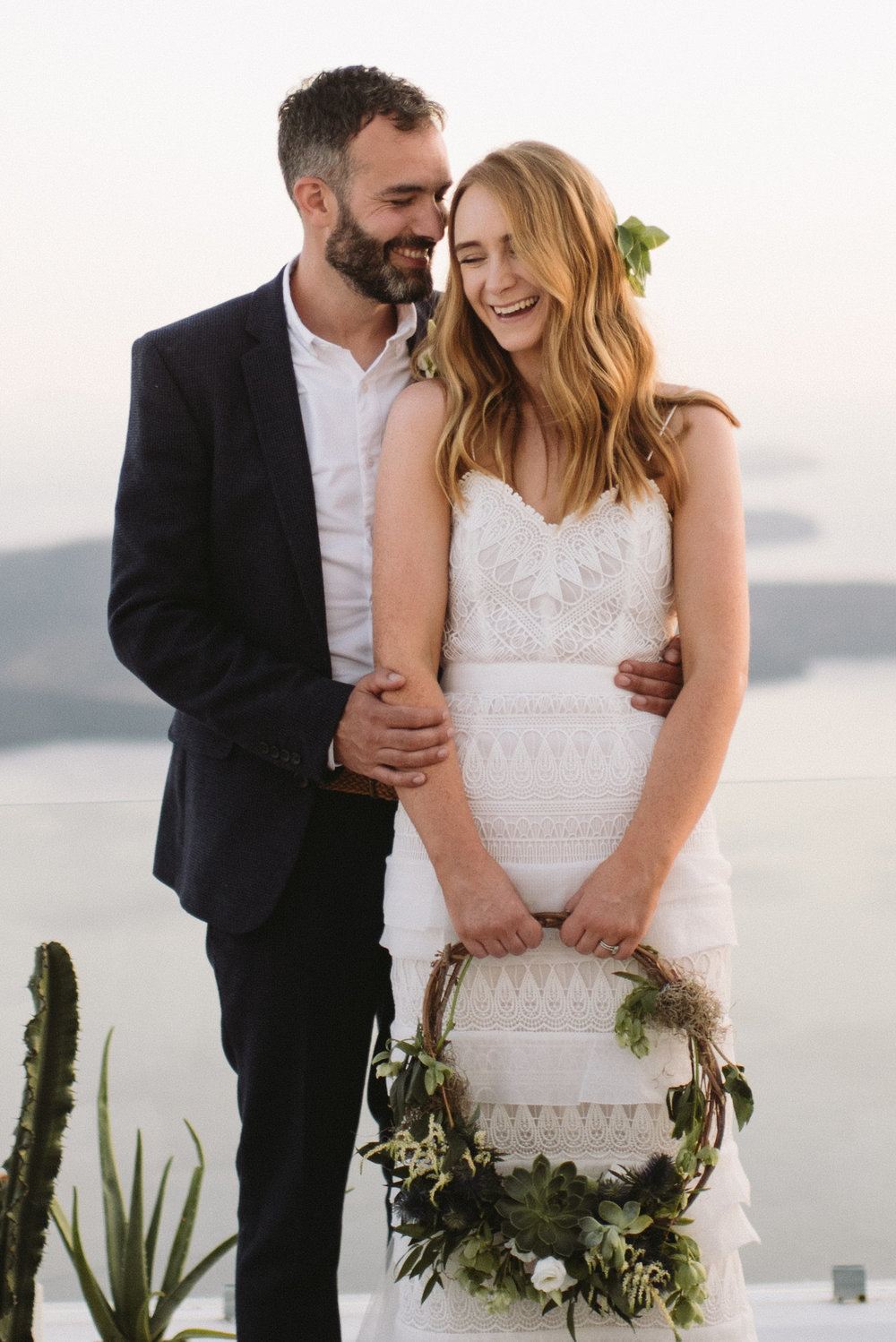Cutest Family Elopement in Santorini with Cacti and Succulents ⋆ Ruffled