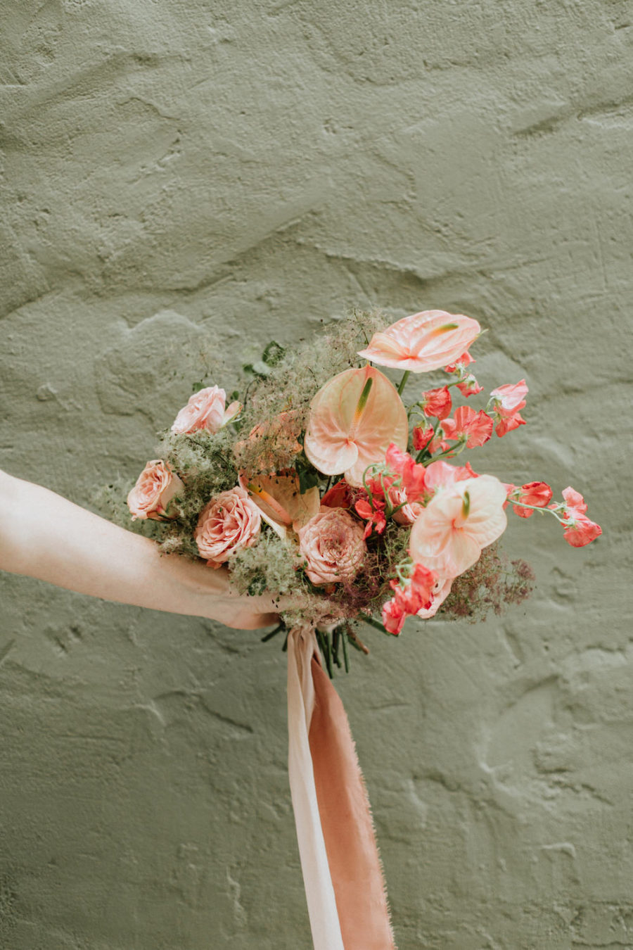 Micro Wedding in Mossy Greens and Peach at Root Down Jax ⋆ Ruffled