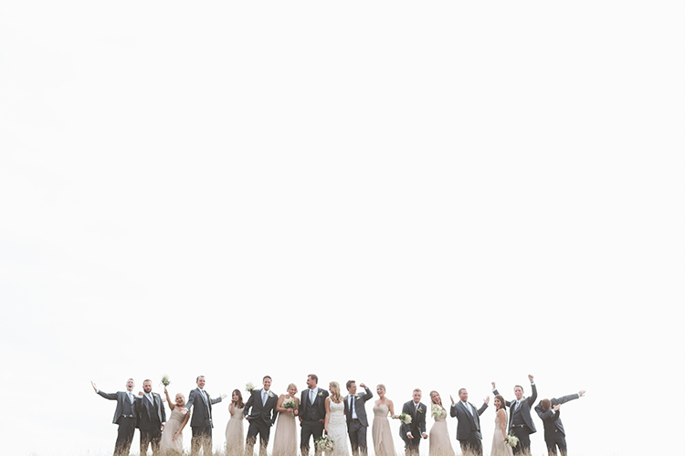 wedding parties - photo by Paper Antler https://ruffledblog.com/summer-sunset-wedding-in-wisconsin
