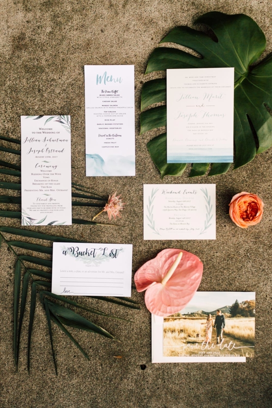 Tropical Beach Wedding with Palm Fronds and Ocean Breeze ⋆ Ruffled