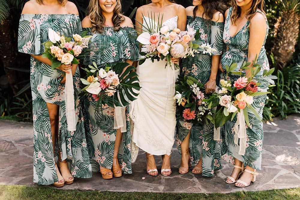 Tropical Beach Bridesmaids Dresses