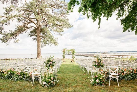 The Ultimate River Wedding with Spring Blooms
