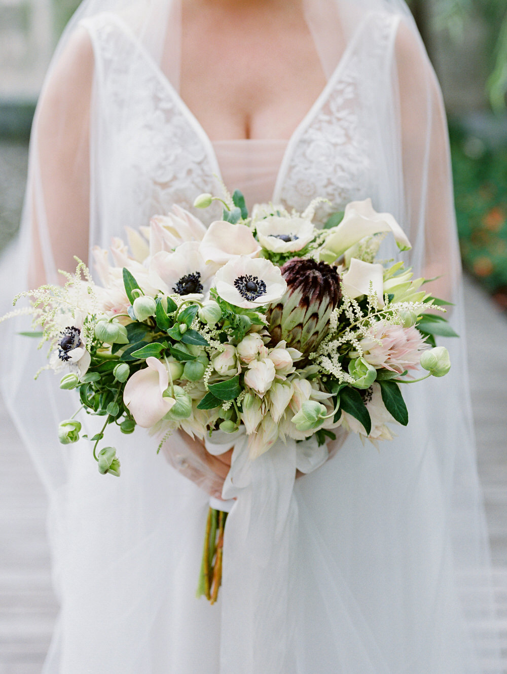 anemone wedding bouquet