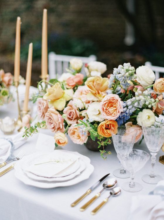 A Secret Garden Wedding Setting Inspired By English Roses