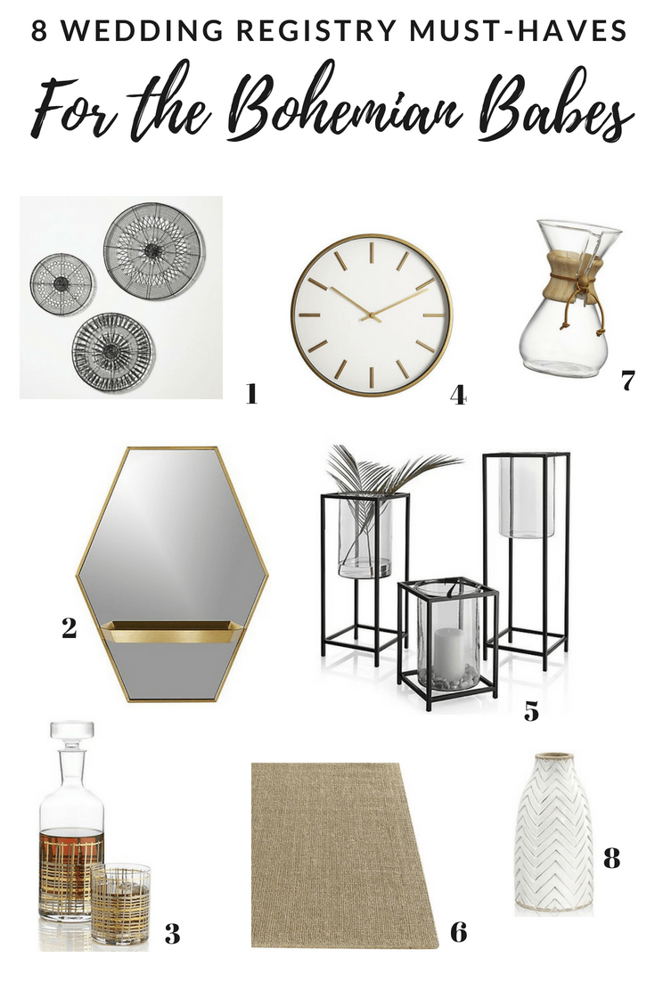 Crate and Barrel: Beyond the Basics Wedding Registry Ideas