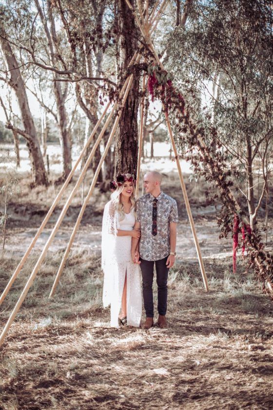 Whimsical Forest Wedding With A Bit Of Rebellion